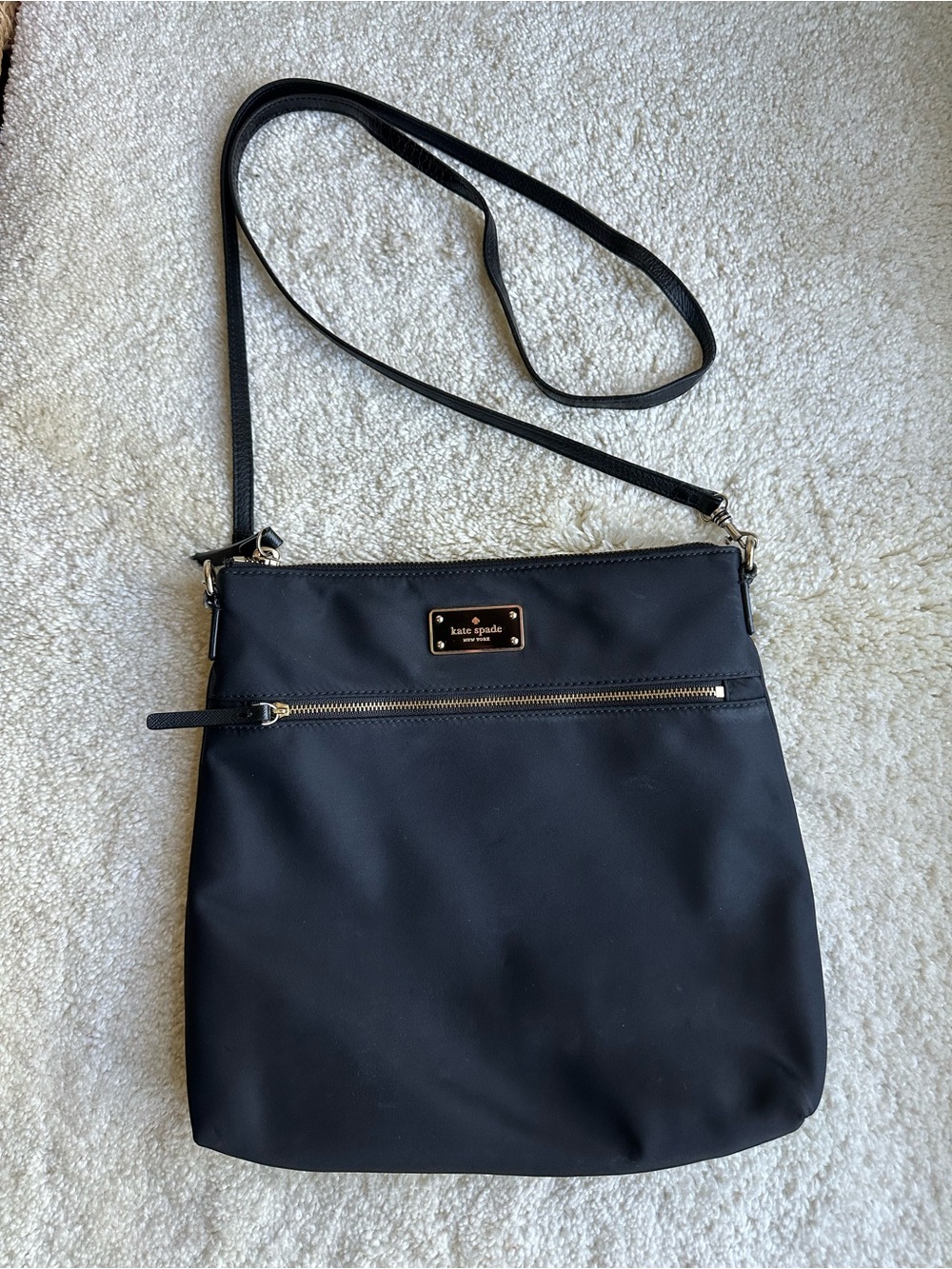 Kate Spade Blake Avenue Keisha Black Nylon Crossbody Bag